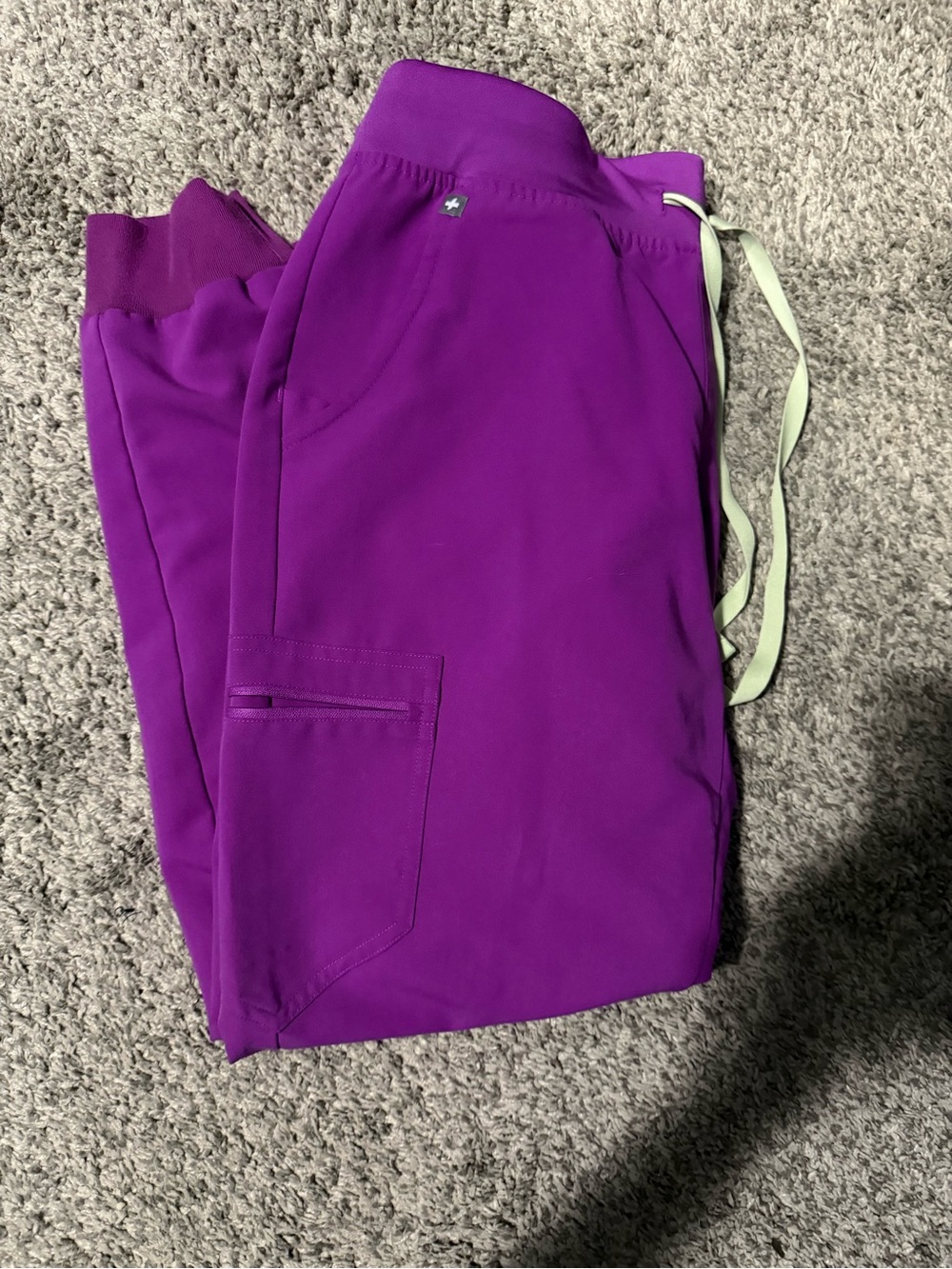 Figs Women's Jogger Scrub Pants in Vibrant Purple